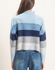 COLOUR BLOCK TURTLENECK SWEATER