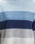 COLOUR BLOCK TURTLENECK SWEATER