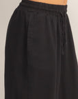 DRAWSTRING KNEE LENGTH SHORTS