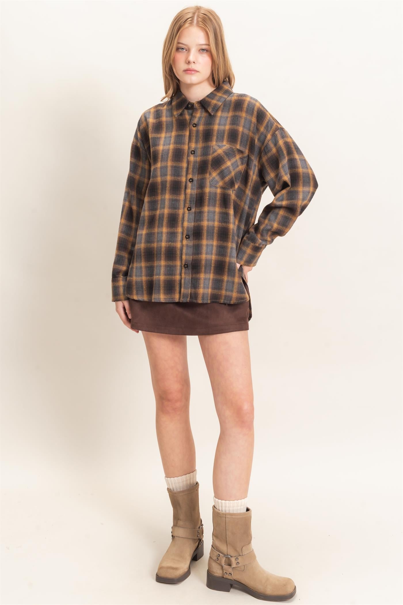 PLAID FLANNEL SHIRT