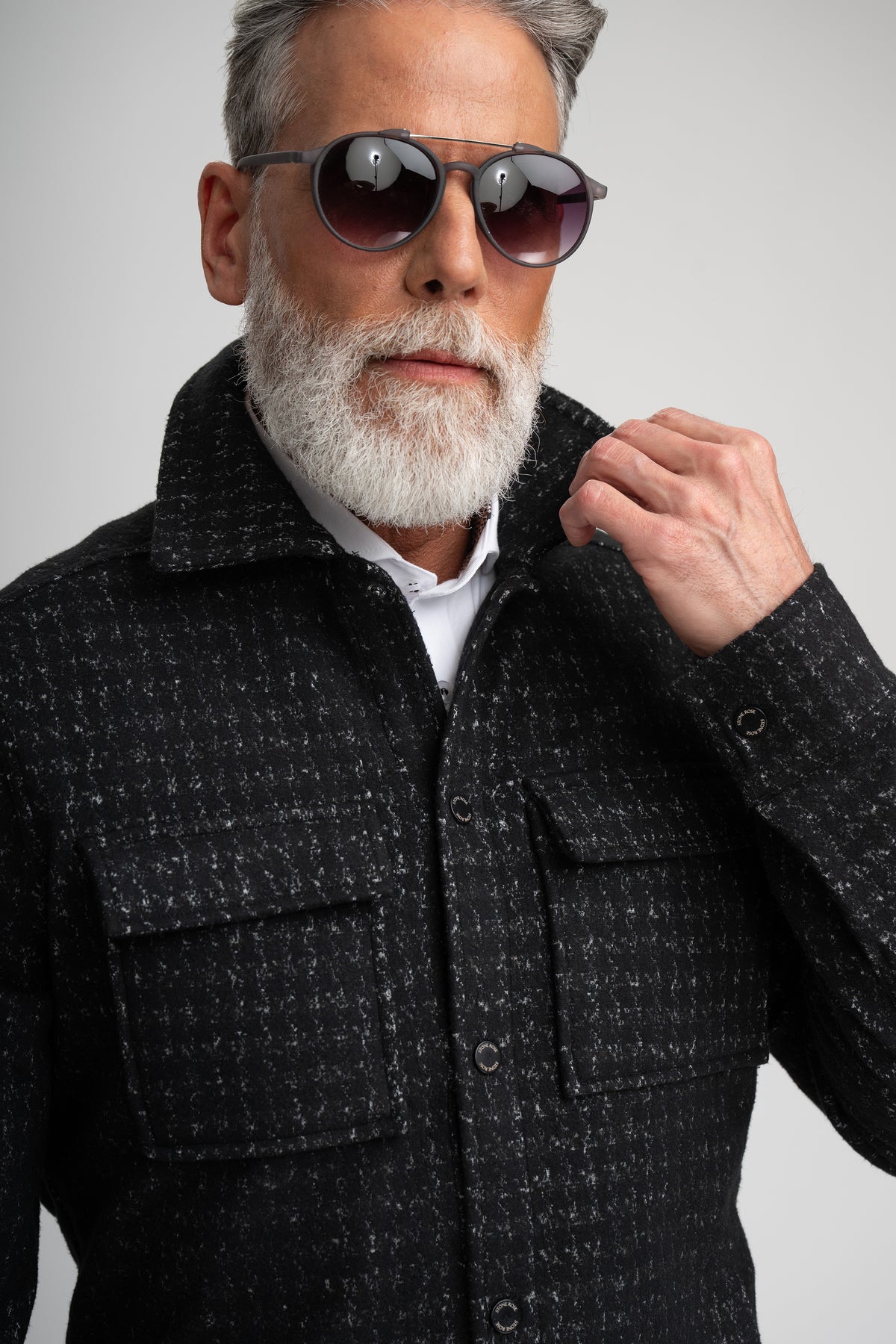 HUNTER HOUNDSTOOTH KNIT JACKET