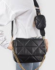 GEO QUILTED CROSSBODY BAG