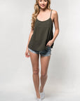 COTTON GAUZE TIERED TANK