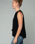 EYELET TANK WITH TIE NECK