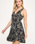FLORAL V-NECK DRESS