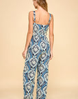 FLORAL DAMASK JUMPSUIT