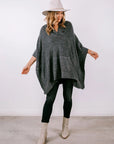 SHAWL COLLAR PONCHO