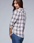 SINGLE POCKET PLAID SHIRT