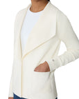 IONI KNIT CARDI WITH OVERSIZE LAPEL