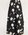 EMBROIDERED FLORAL SIDE TIE PANTS