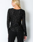 SEQUIN SCOOP NECK TOP