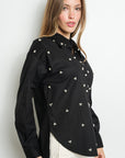 PEARL CLUSTERS LONG SLEEVE SHIRT