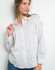 PEARL CLUSTERS LONG SLEEVE SHIRT