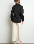 RHINESTONE CLUSTERS LONG SLEEVE SHIRT