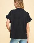 COTTON GAUZE SHORT SLEEVE SHIRT