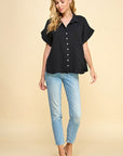 COTTON GAUZE SHORT SLEEVE SHIRT