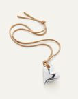 ART HEART ON A STRING NECKLACE
