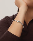 SLIM WOVEN SQUARE BANGLE