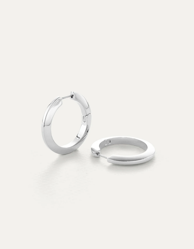 jenny bird toni hinged hoops silver