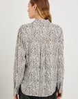 JOSEPHINE WATERCOLOUR CHEETAH LONG SLEEVE SHIRT