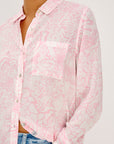 JOSEPHINE MIXED ANIMAL LONG SLEEVE SHIRT