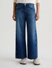 SAIGE MID-RISE WIDE LEG CROP IN WATERMIST