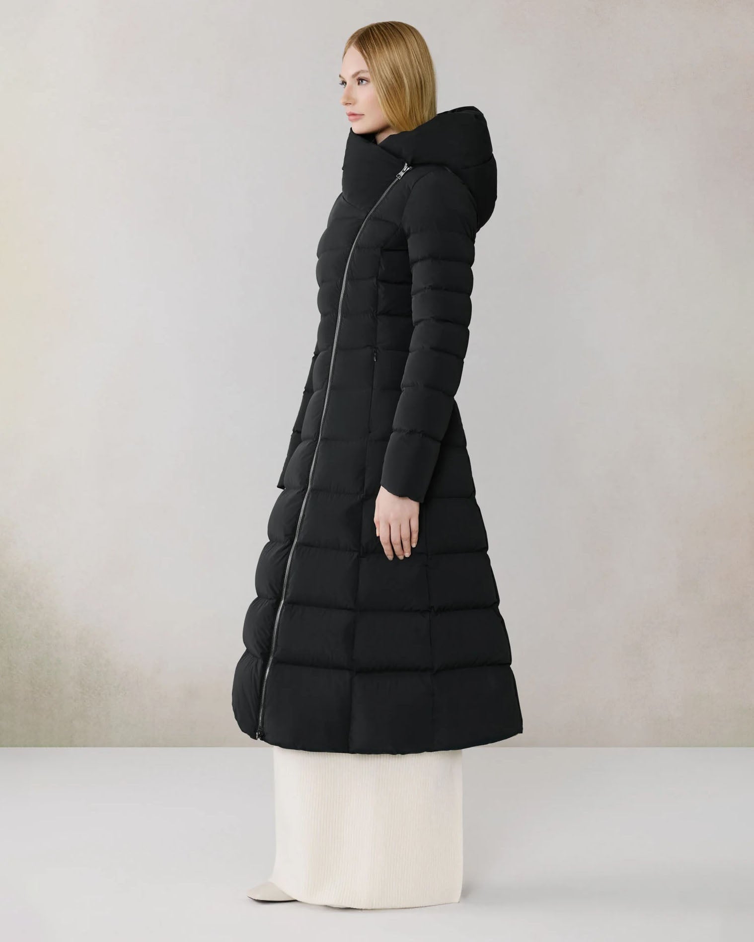 *COMING SOON* JUDY-L ASYMMETRIC STRETCH DOWN MAXI COAT
