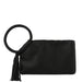 BRAIDED HANDLE WRISTLET WITH TASSEL