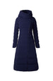 JUDY-L ASYMMETRIC STRETCH DOWN MAXI COAT