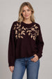 AUTUMN VINE EMBROIDERED SWEATER