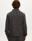 FLORAL JACQUARD LINEN SHACKET