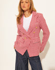 LAURENT HOUNDSTOOTH BLAZER
