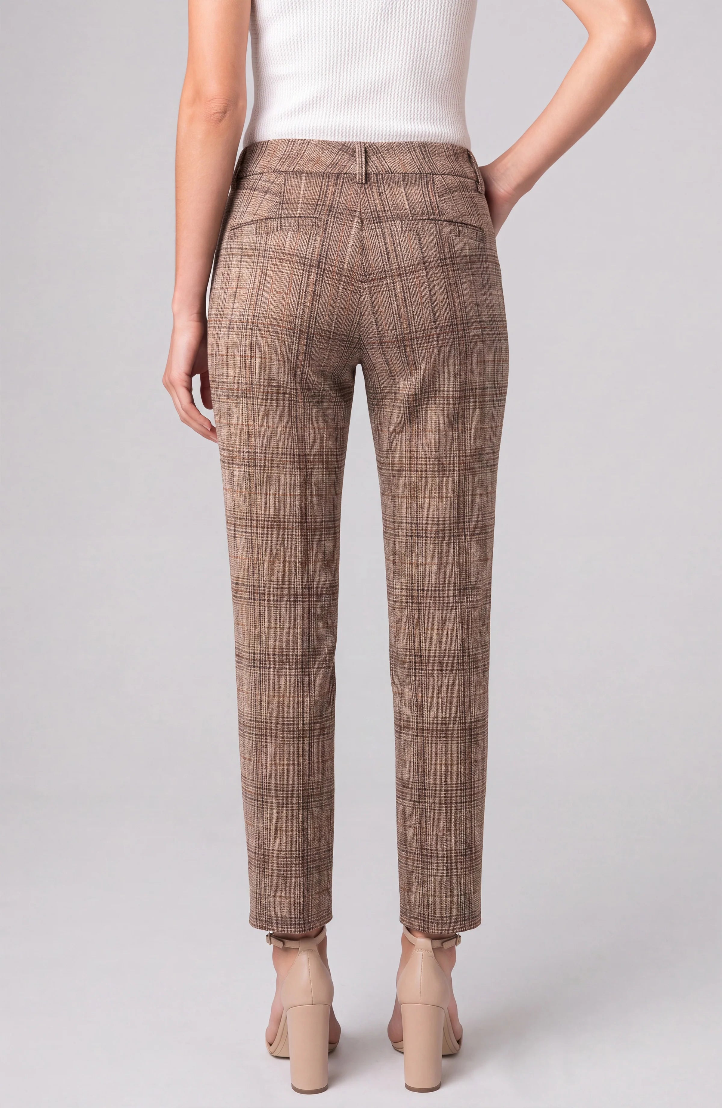 KELSEY MULTI STRIPED PLAID TROUSER