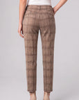 KELSEY MULTI STRIPED PLAID TROUSER