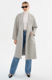 THARA SHAWL COLLAR DOUBLE FACE WOOL COAT