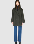 LEAH HOODED WOOL COAT