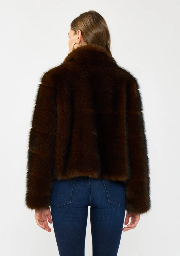 FAUX FUR CROP JACKET