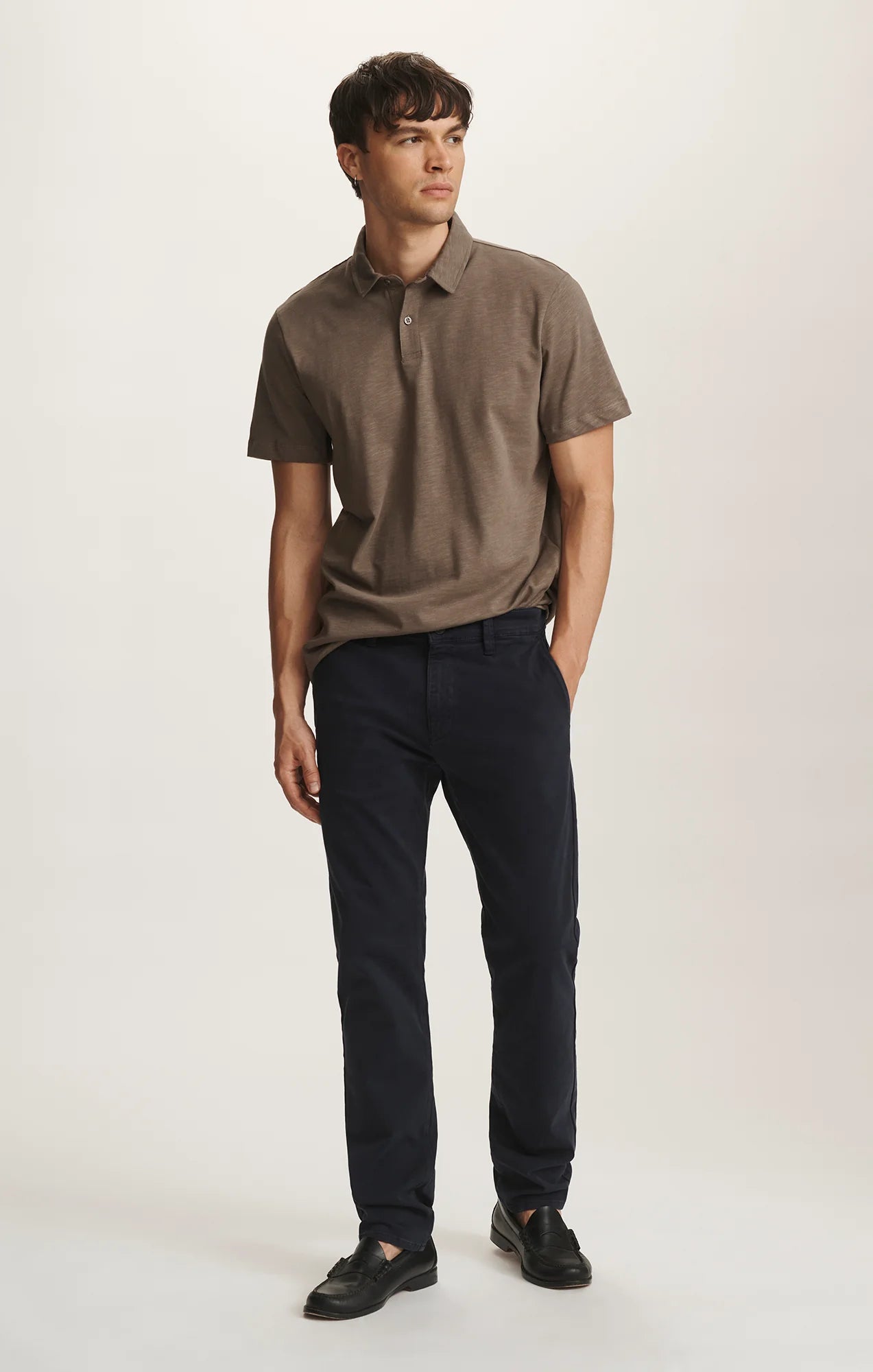 MILTON DARK NAVY CASUAL TWILL PANT