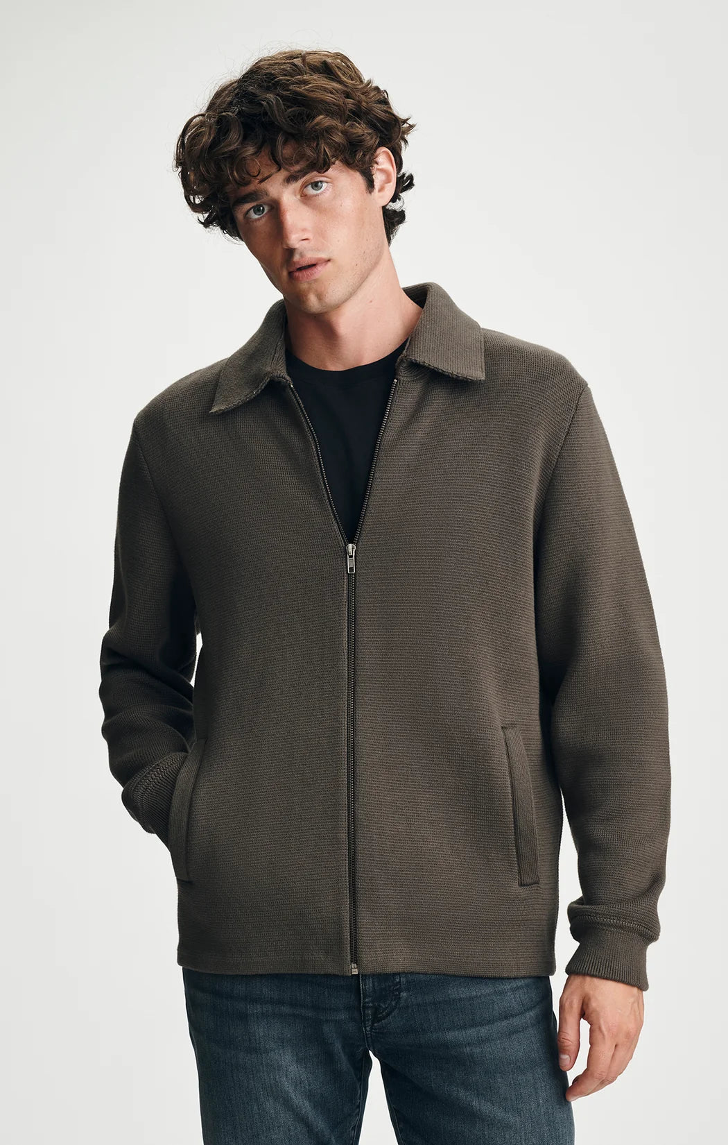 FULL ZIP SWEATER