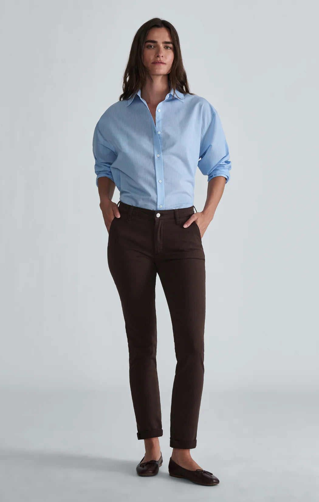 KATHLEEN CHINO CHESTNUT TWILL