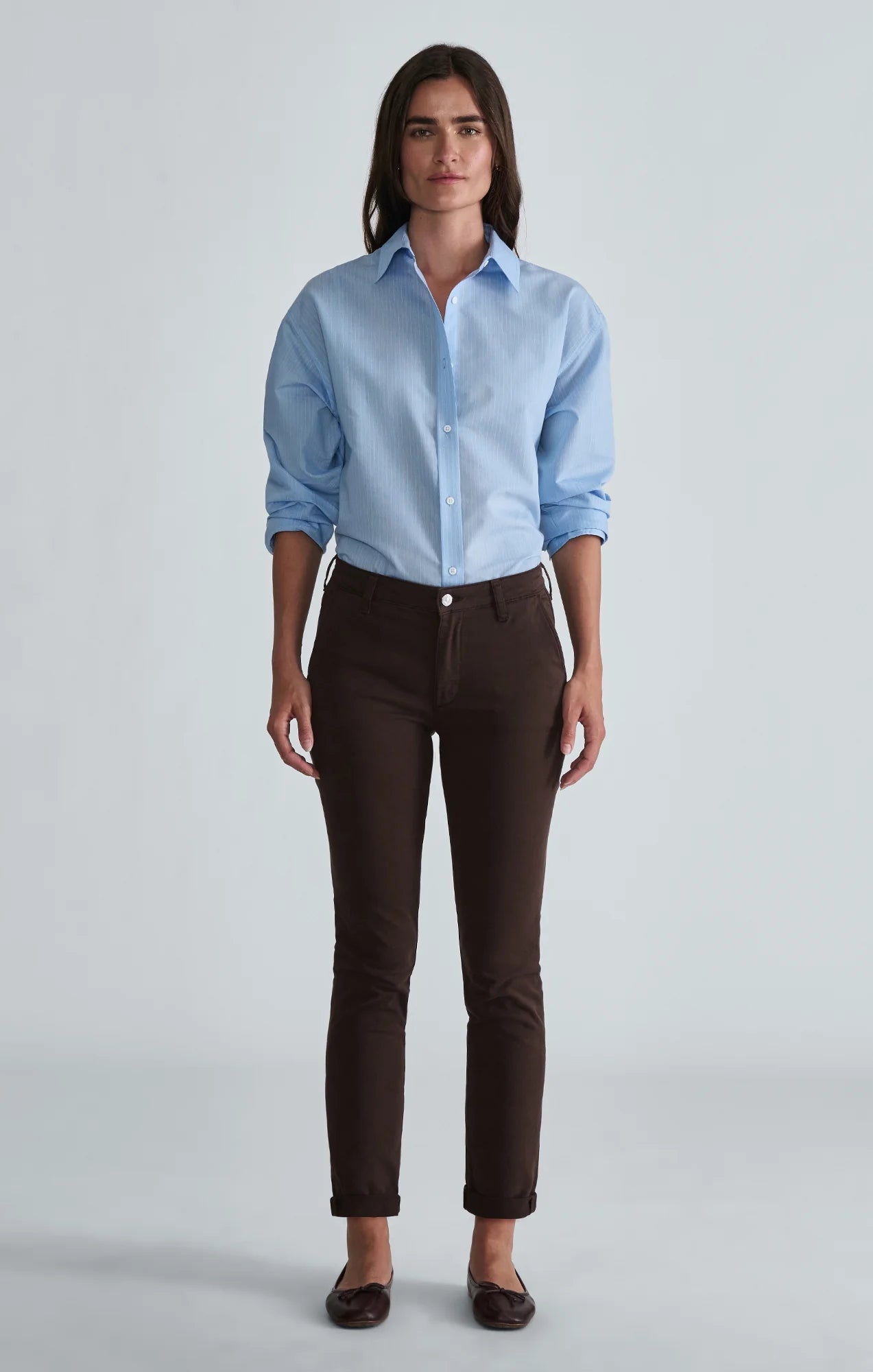KATHLEEN CHINO CHESTNUT TWILL