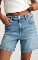 HEIDI LONG LIGHT BRUSHED CLASSIC BLUE SHORT
