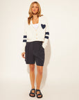 MADDOX VARSITY HEART CARDI