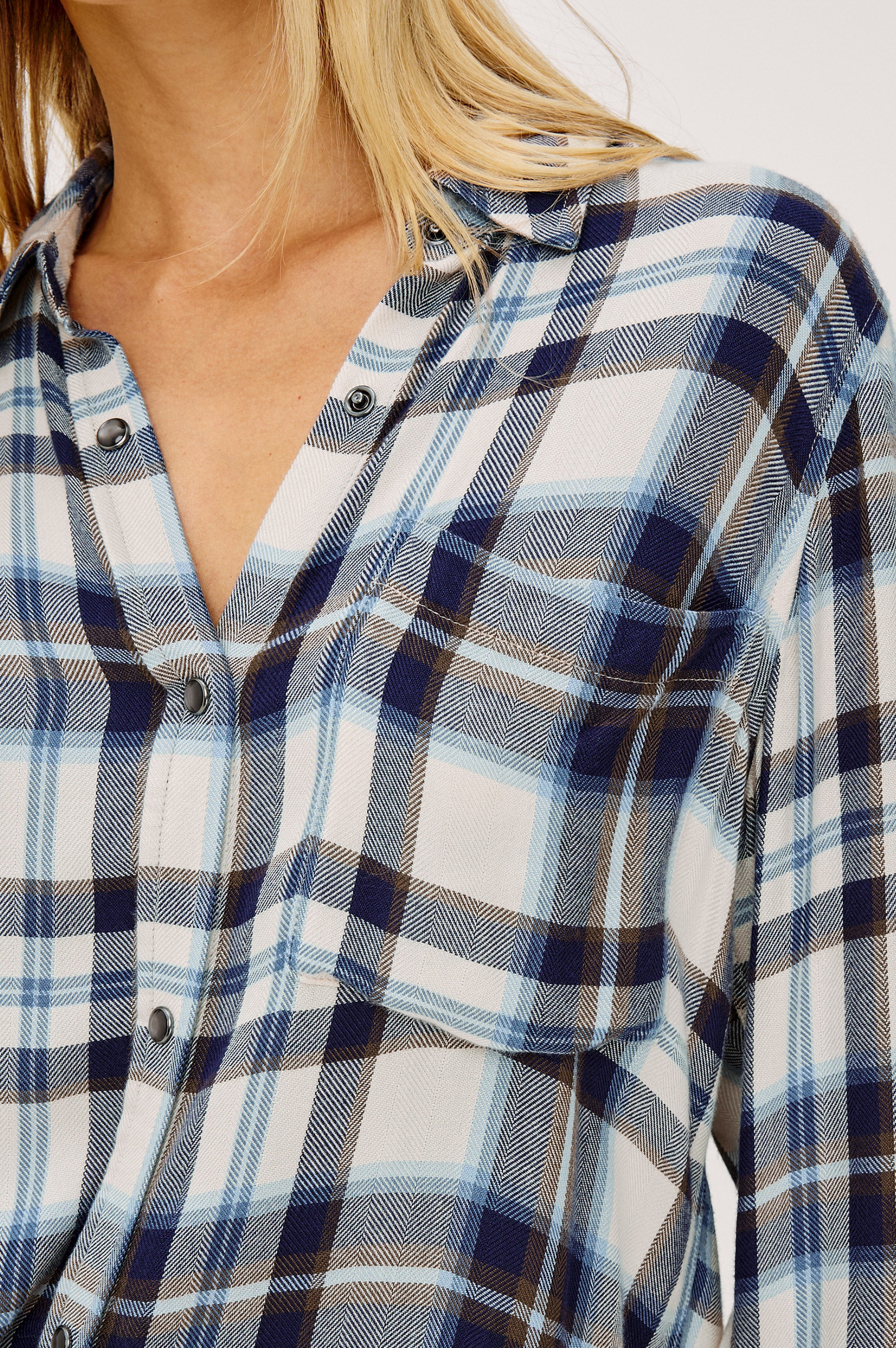 MALIN MIDNIGHT PLAID SHIRT