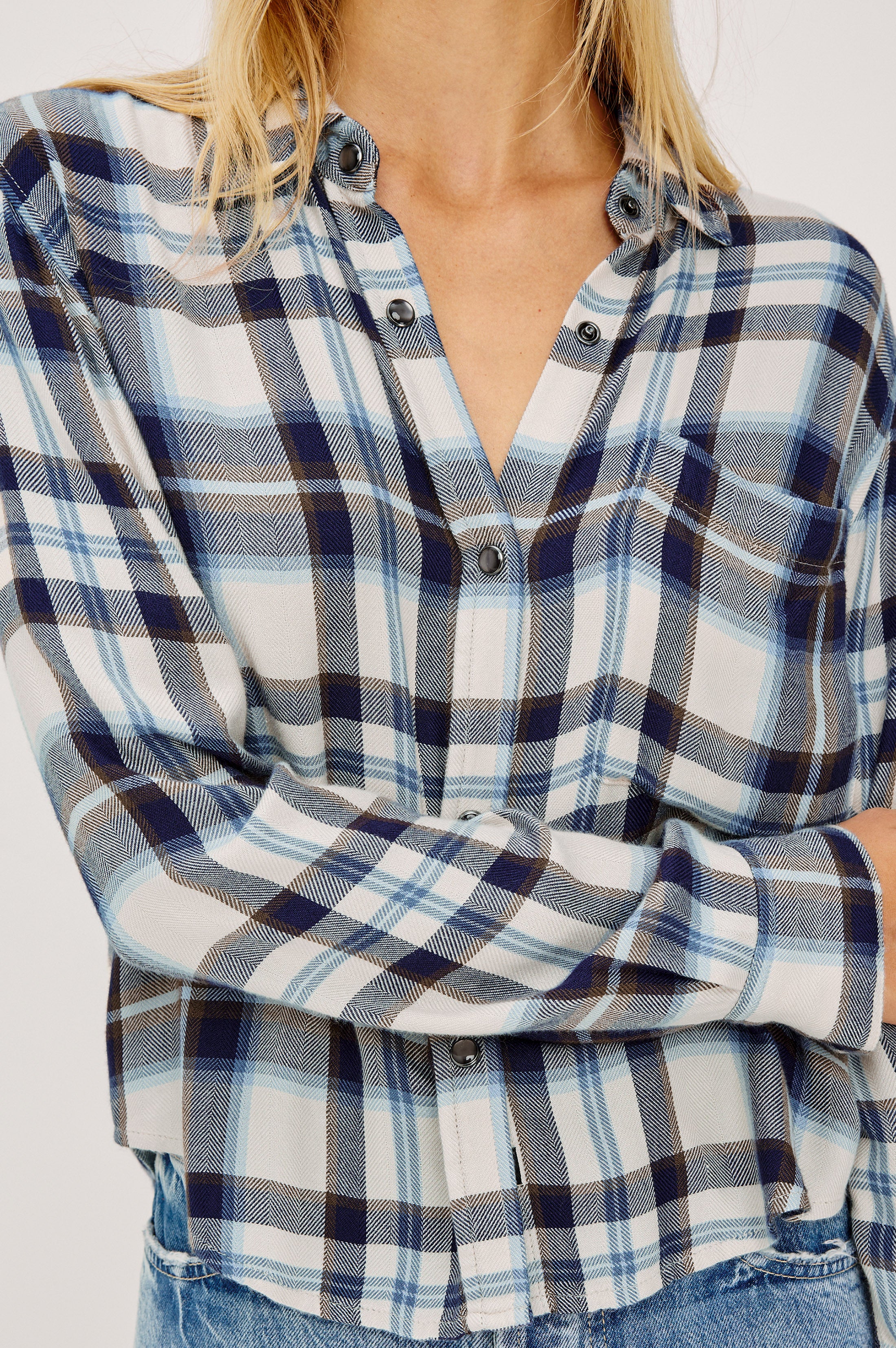 MALIN MIDNIGHT PLAID SHIRT