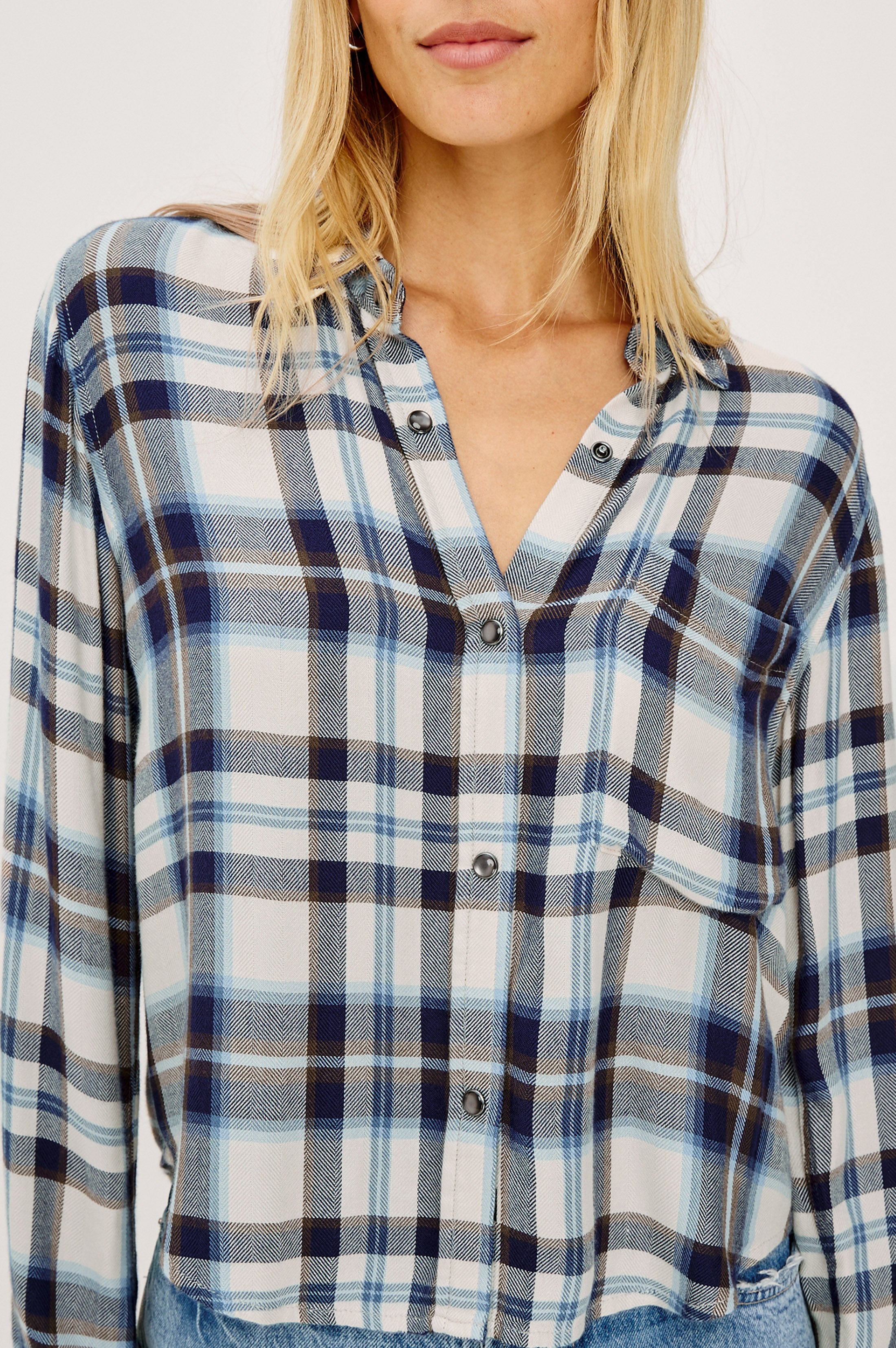 MALIN MIDNIGHT PLAID SHIRT