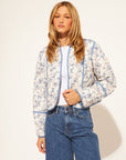 MARION QUILTED FLORAL REVERSIBLE JACKET