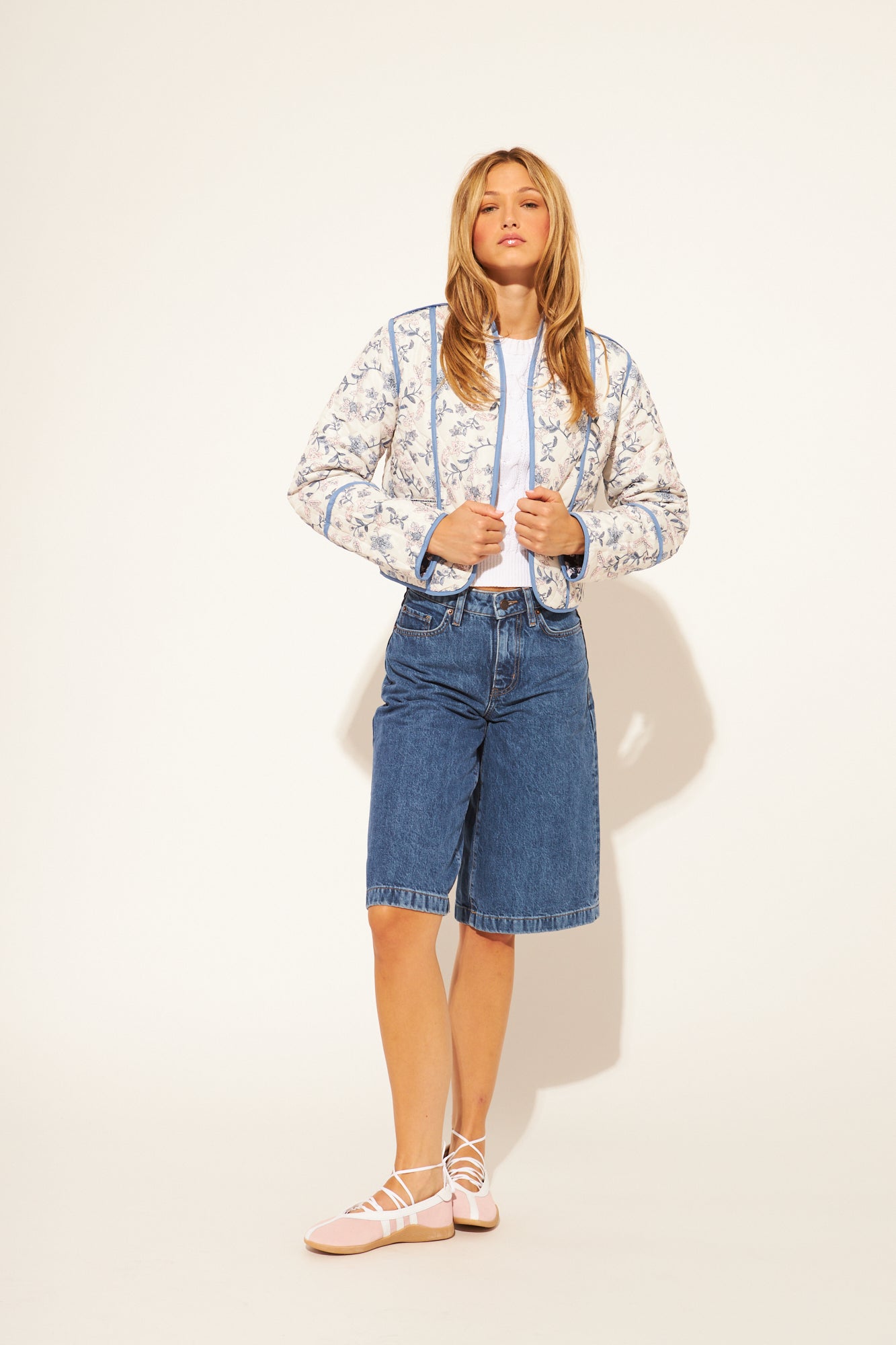 MARION QUILTED FLORAL REVERSIBLE JACKET