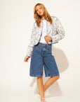 MARION QUILTED FLORAL REVERSIBLE JACKET