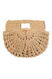 TOP HANDLE STRAW HANDBAG